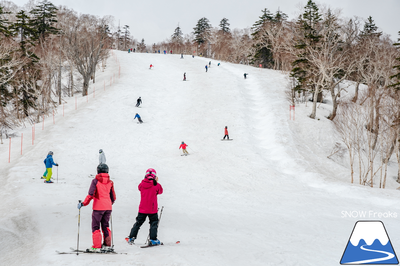 札幌国際スキー場｜2022年のゴールデンウイークが開幕。さすが、KOKUSAI。5月目前にして、ほぼ全面滑走可能です(*^^)v